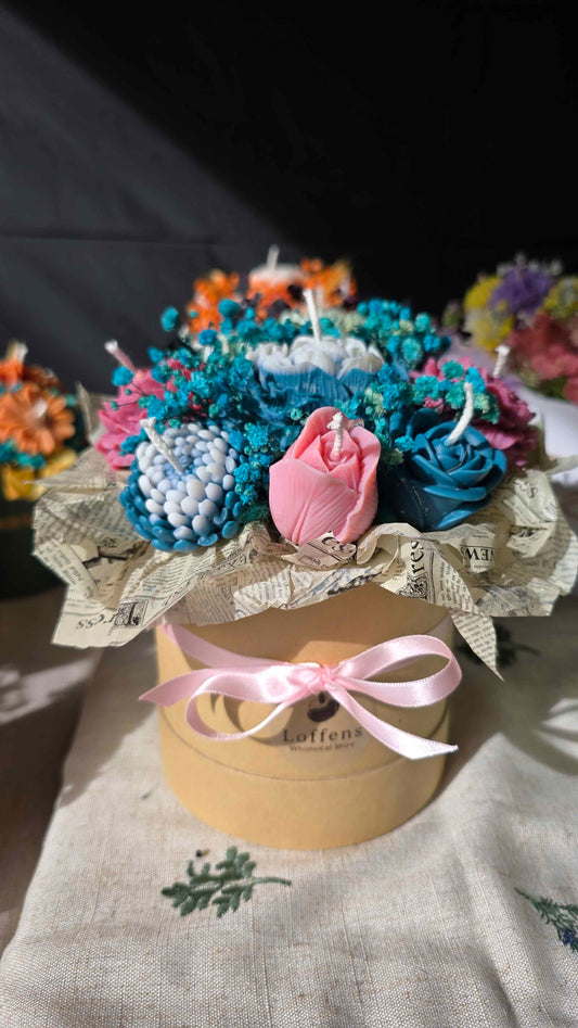 Spesialbestilling av Blomsterbukett av lys